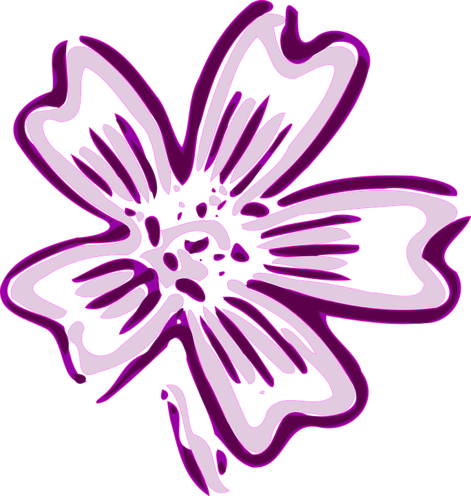 Violet Flower Cliparts 27, Buy Clip Art - Violet Flower Clip Art (684x720)