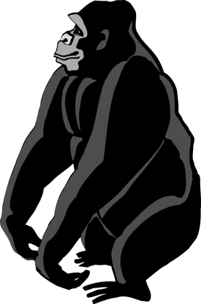 Gorilla Clipart - Gorilla Clipart (396x600)