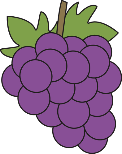 Grapes Clipart (394x500)