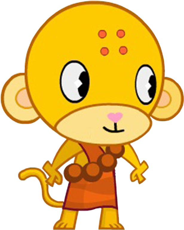 Buddhist Monkey - Happy Tree Friends Buddhist Monkey (628x895)