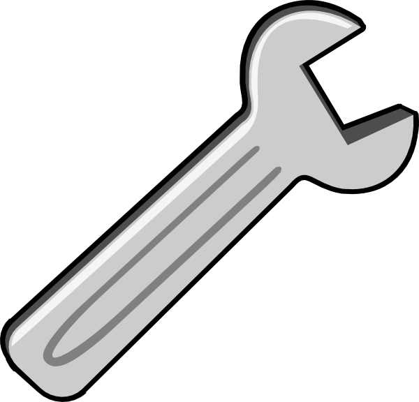 Wrench Clip Art At Clker - Wrench Clipart Png (600x576)