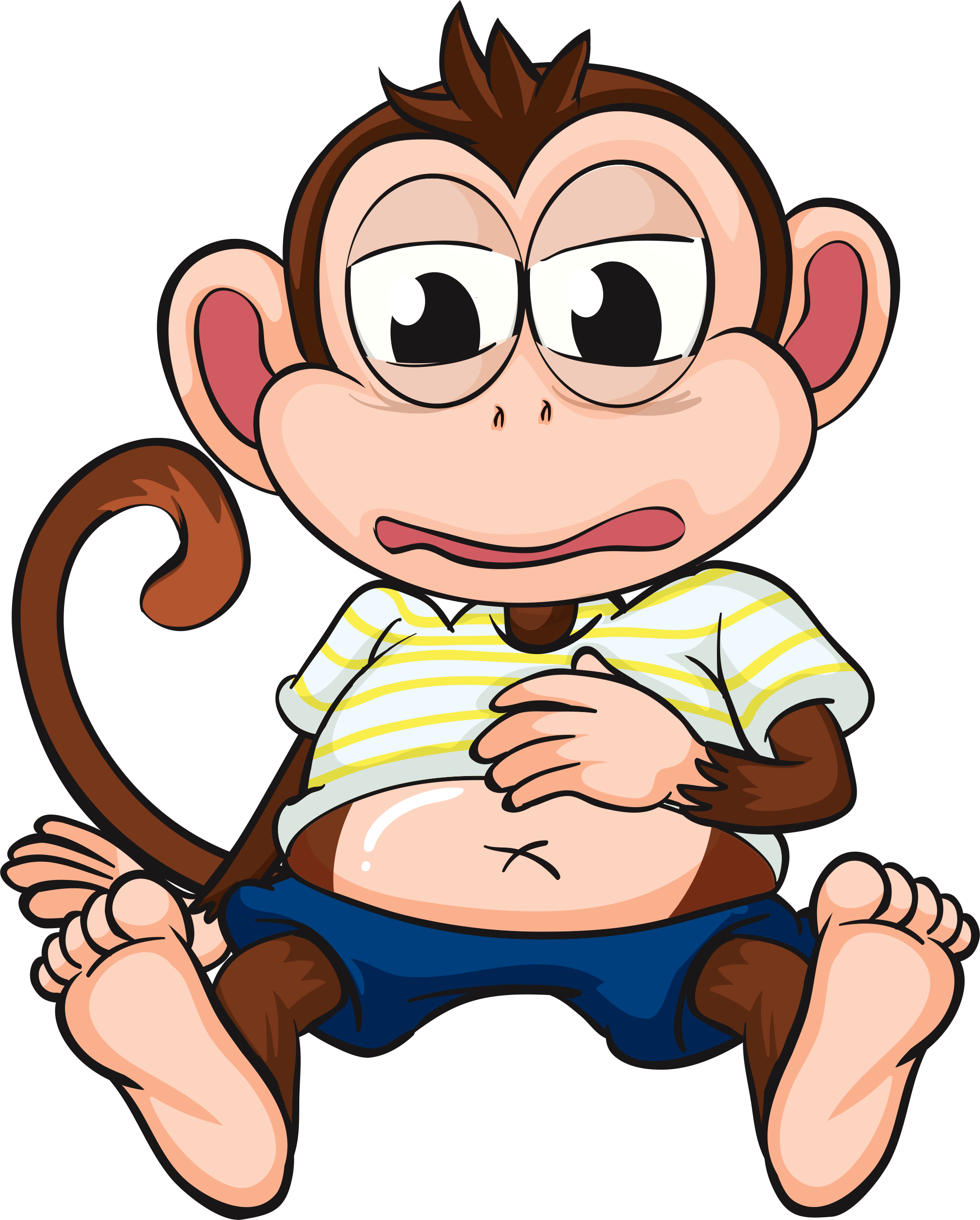 Monkey Business, Monkeys, Clip Art, Rompers, Illustrations, - Funny Monkey Cartoon (2112x2630)