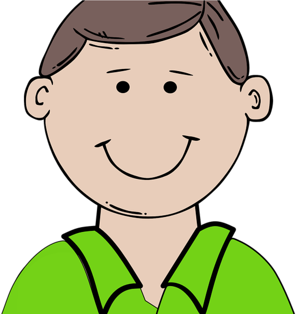 Dad Clipart Boy Happy Child Free Vector Graphic On - Cartoon Man Face (1024x1024)