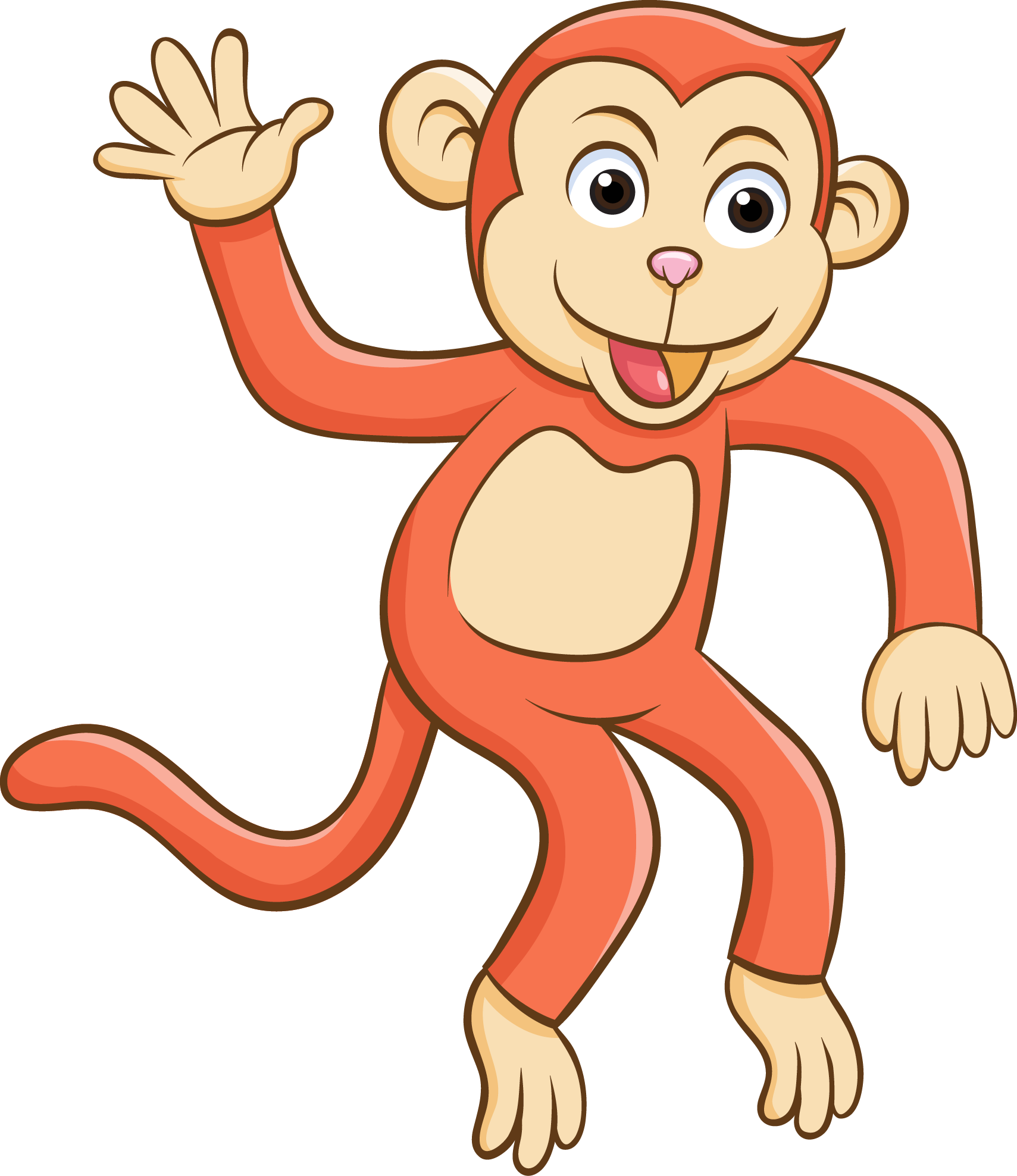 Monkey Ape Cartoon Clip Art - Monkey Ape Cartoon Clip Art (1709x1976)