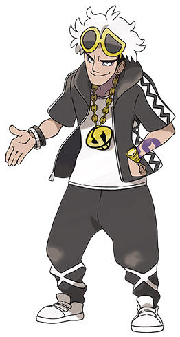 New Pokemon Sun And Moon Trailer And Screens Introduce - Pokemon Sun And Moon Team Skull Guzma Cosplay Costume (500x500)