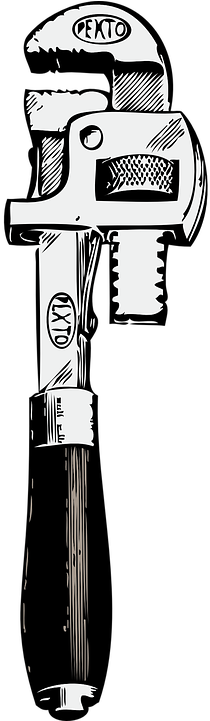 Pipe Clipart Plumber Tool - Pipe Wrench Clipart (360x720)
