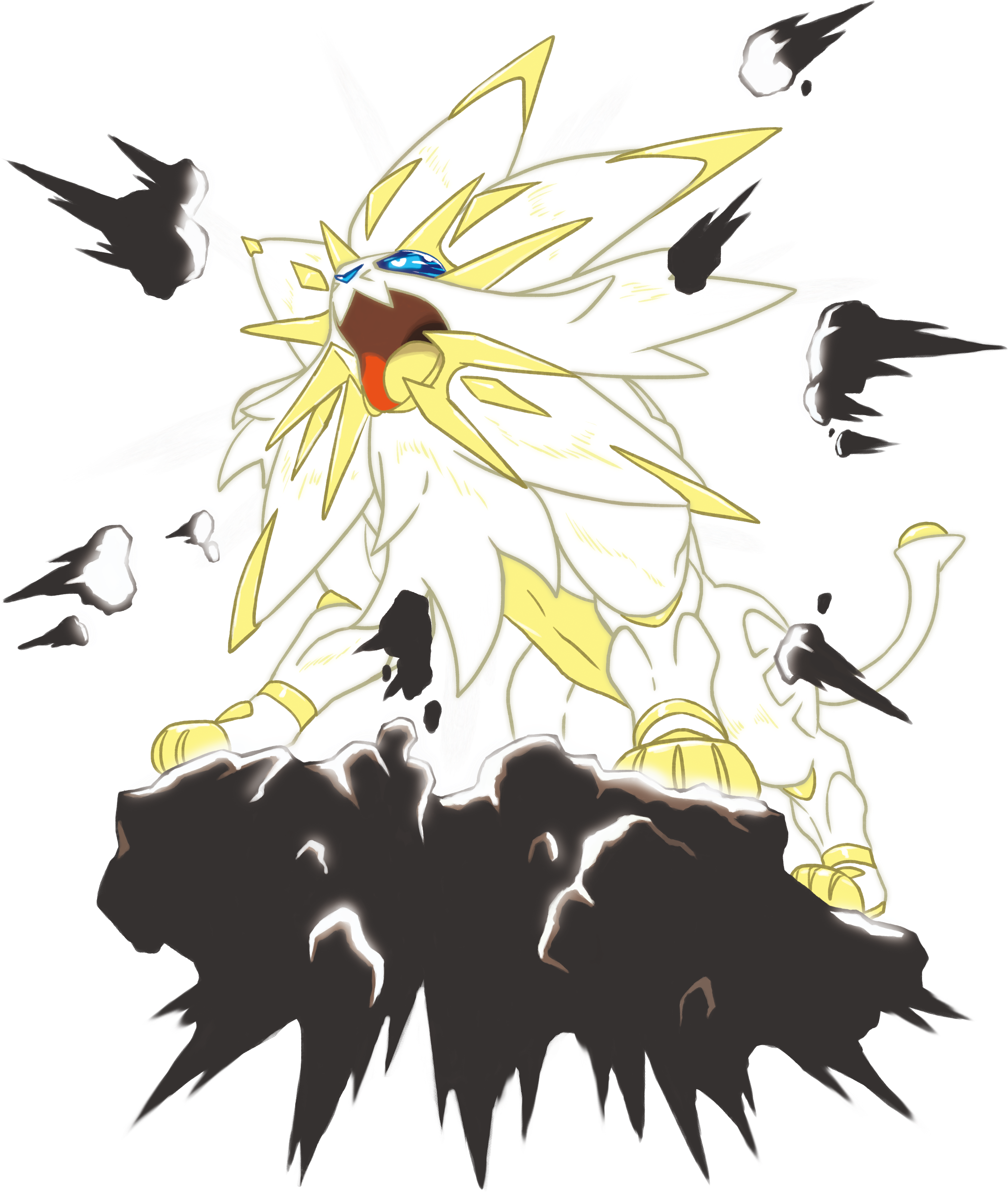Solgaleo Radiant Sun Phase - Nintendo 3ds Pokemon Sun & Moon Super Music / Ost (3366x4036)