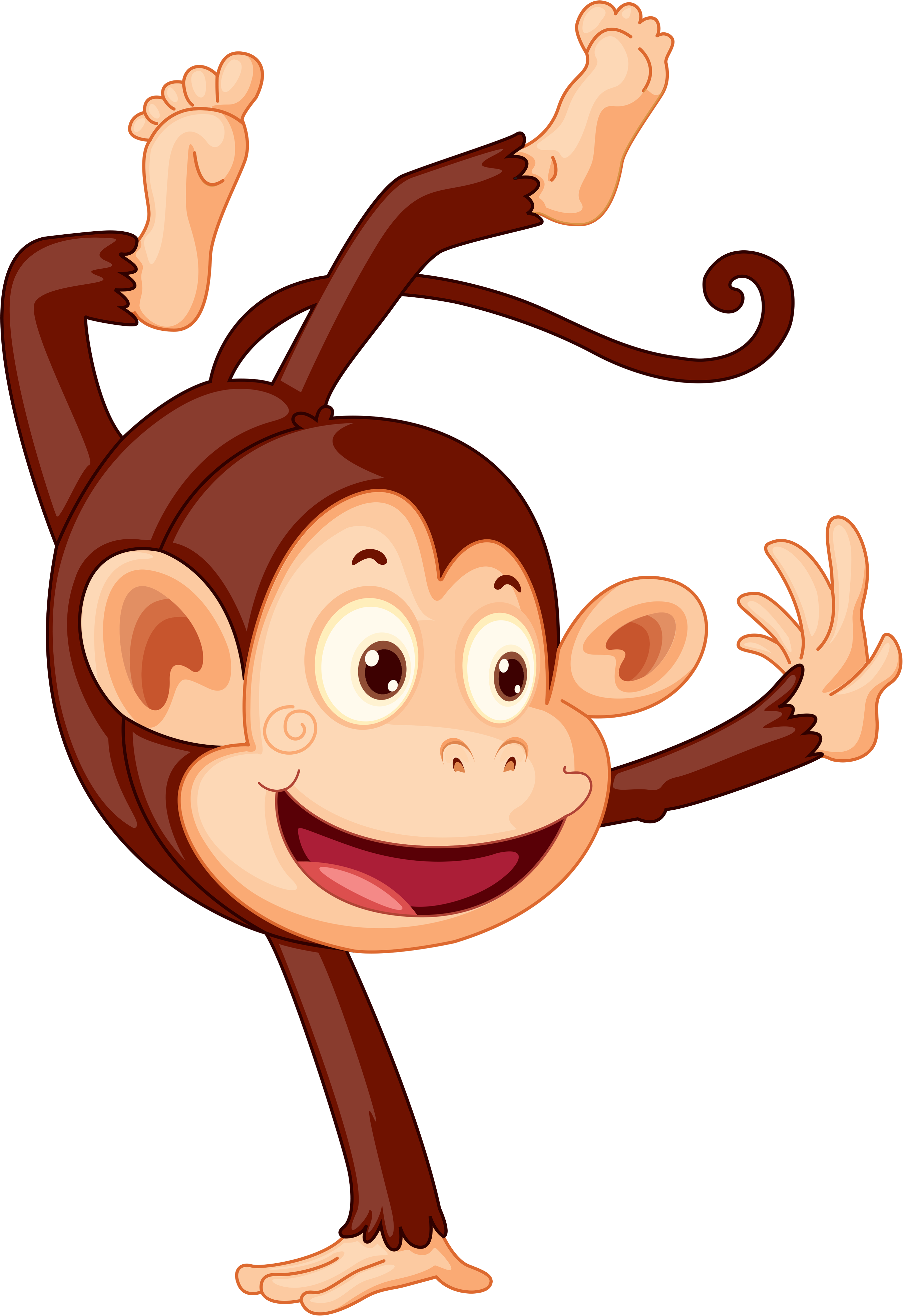 Clipart Images, Monkey Business, Monkeys - Animals Celebrating (2707x3943)