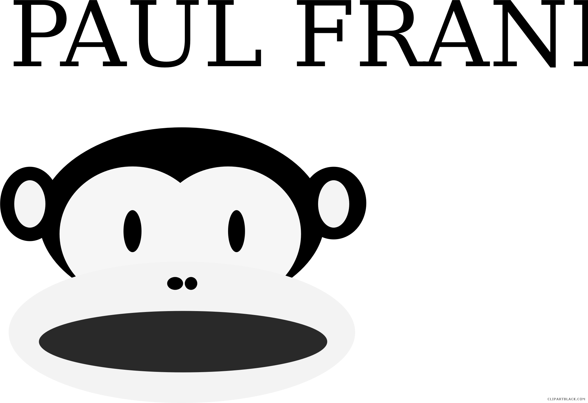 Monkey Animal Free Black White Clipart Images Clipartblack - All Students Take Calculus (1941x1333)
