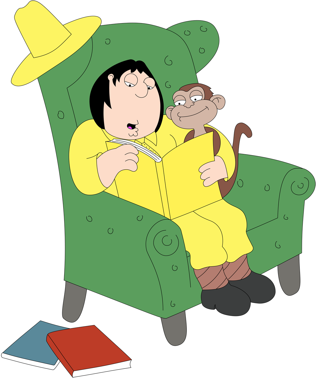 I Made This Chris/evil Monkey Image In The Likeness - Yellow Man Curious George (1024x1225)