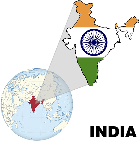 India - Independence Day India Map (472x472)