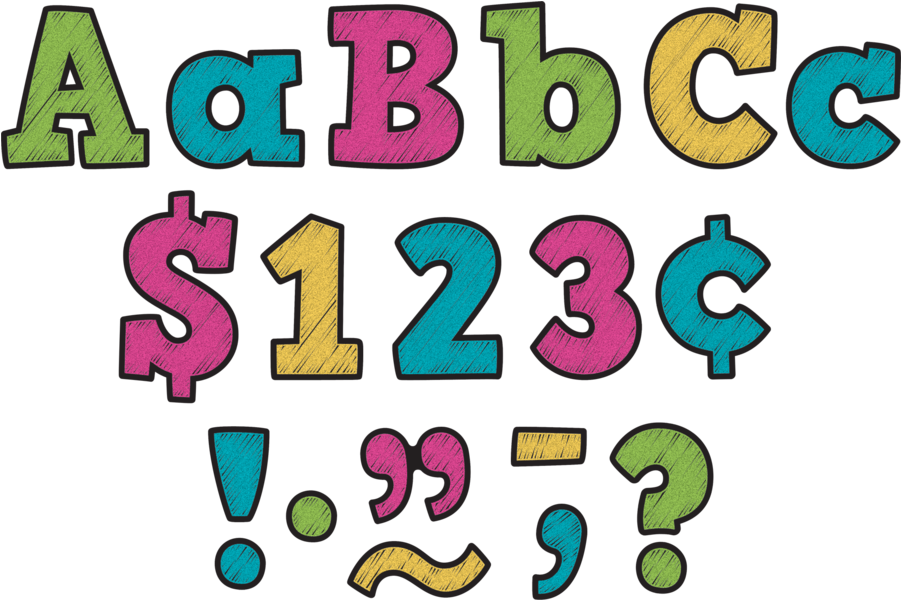 Tcr3881 Chalkboard Brights Bold Block 3" Letters Image - Teacher Created Resources 4" Plaid Bold Block Letters (900x900)