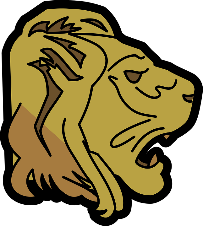 Cartoon Lion Clipart 10, - Lion Head Animated Png (646x720)