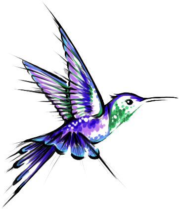 Hummingbird Tattoos Png Transparent Images - Hummingbird Tattoo (500x500)