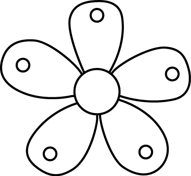 White Flower Clipart Single Flower - Flower (387x355)