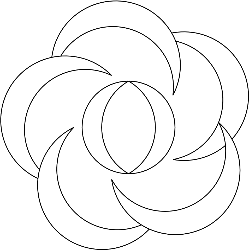Black Flower Clip Art - Flower (999x999)