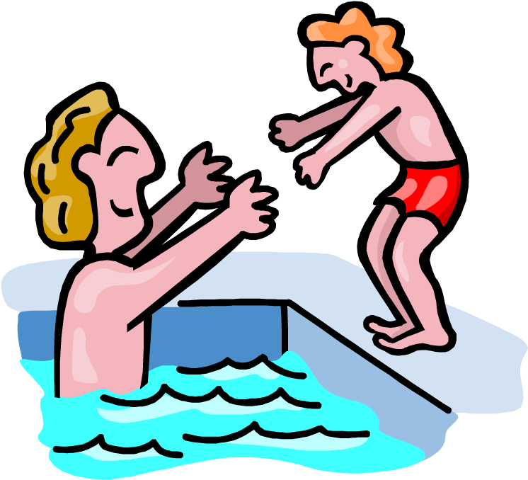 Swimming Clipart Swim Instructor - Swim Lessons Clipart (750x692)