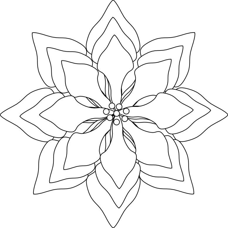 Peace Symbol Peace Sign Flower 58 Black White Line - Illyricum Coat Of Arms (777x777)