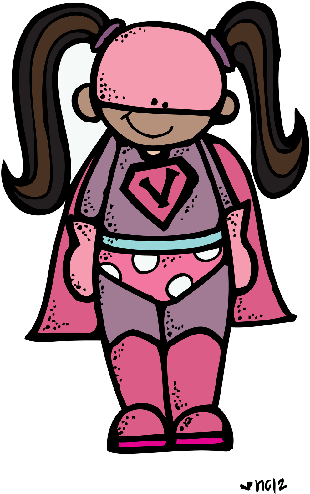 School Ice Cream Truck Clip Art Digi Stamps Freebies - Melonheadz Superheroes (1012x1600)