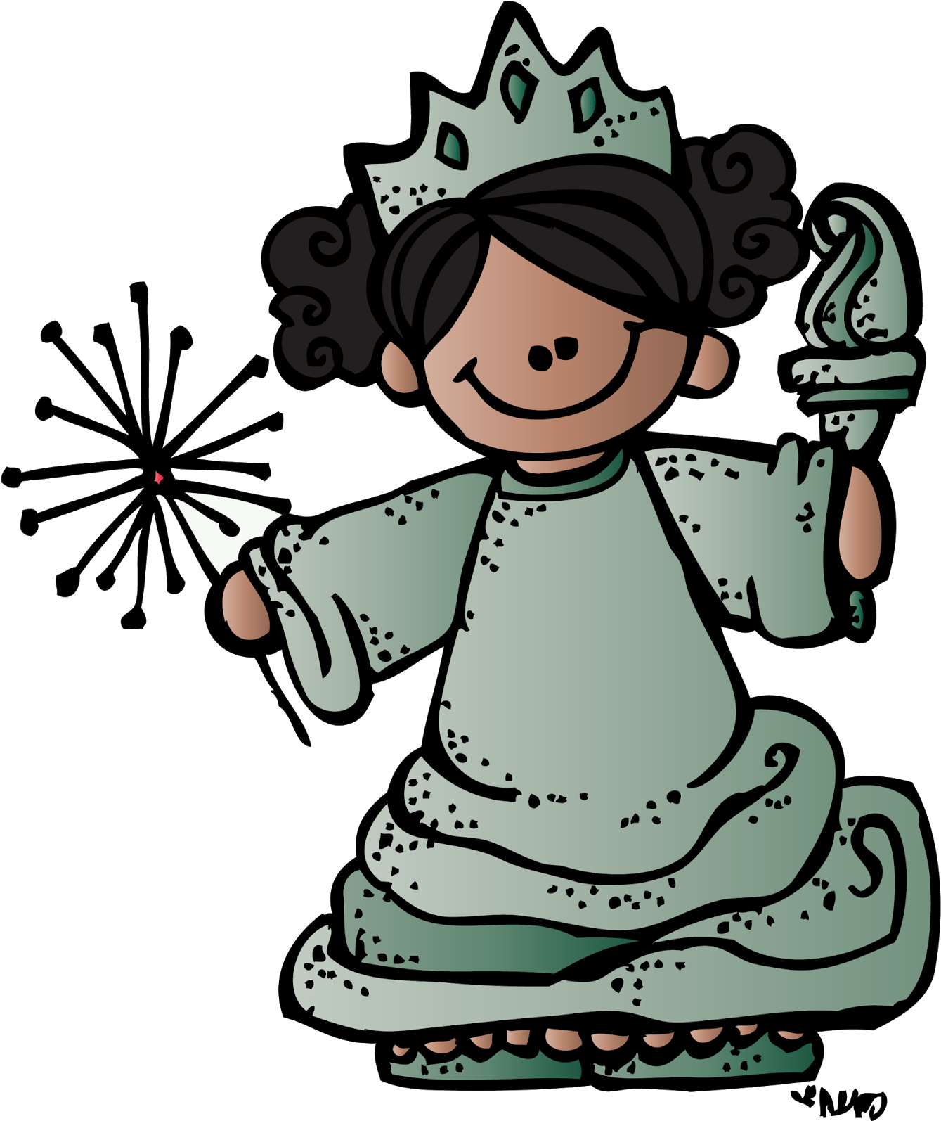 Rain Clipart Melonheadz - Melonheadz Liberty (1344x1600)