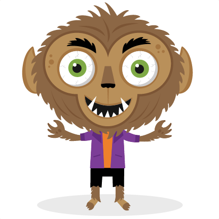 Halloween Werewolf Clipart - Halloween Werewolf Clipart (432x432)