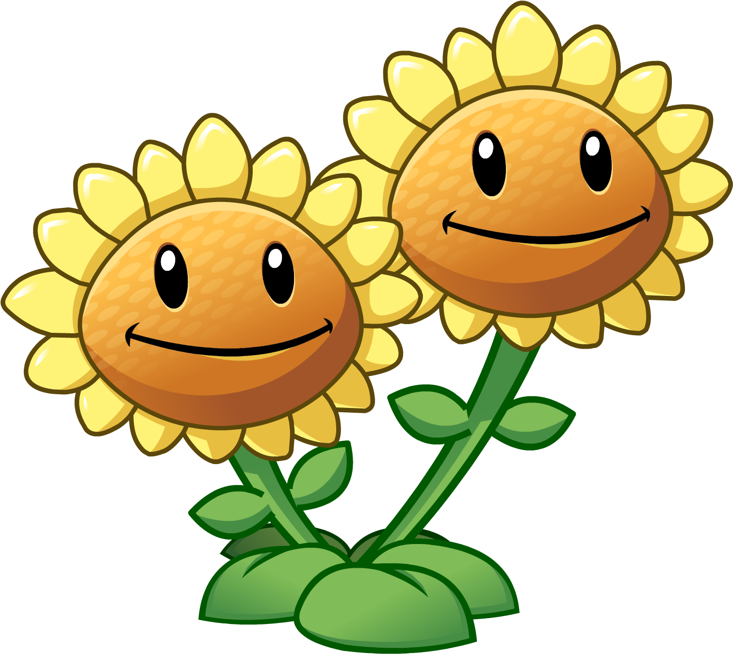 Twin Sunflower Hd - Plants Vs Zombies 2 Twin Sunflower (1523x1362)