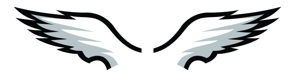 Eagleswings - Philadelphia Eagles Wings Decal (1022x256)