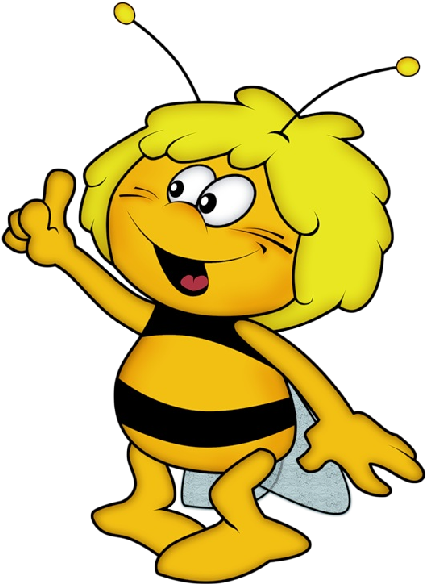 Cute Cartoon, Cartoon Bee, Maya, Bee Clipart, Bumble - Детей Пчёлки (600x600)