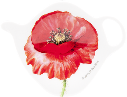 Poppy Tea Bag Holder - Ashdene Poppies Teabag Holder (500x500)