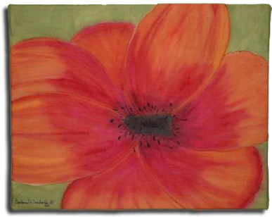 Rit Dye Poppy Flower Art - Poppy (415x327)