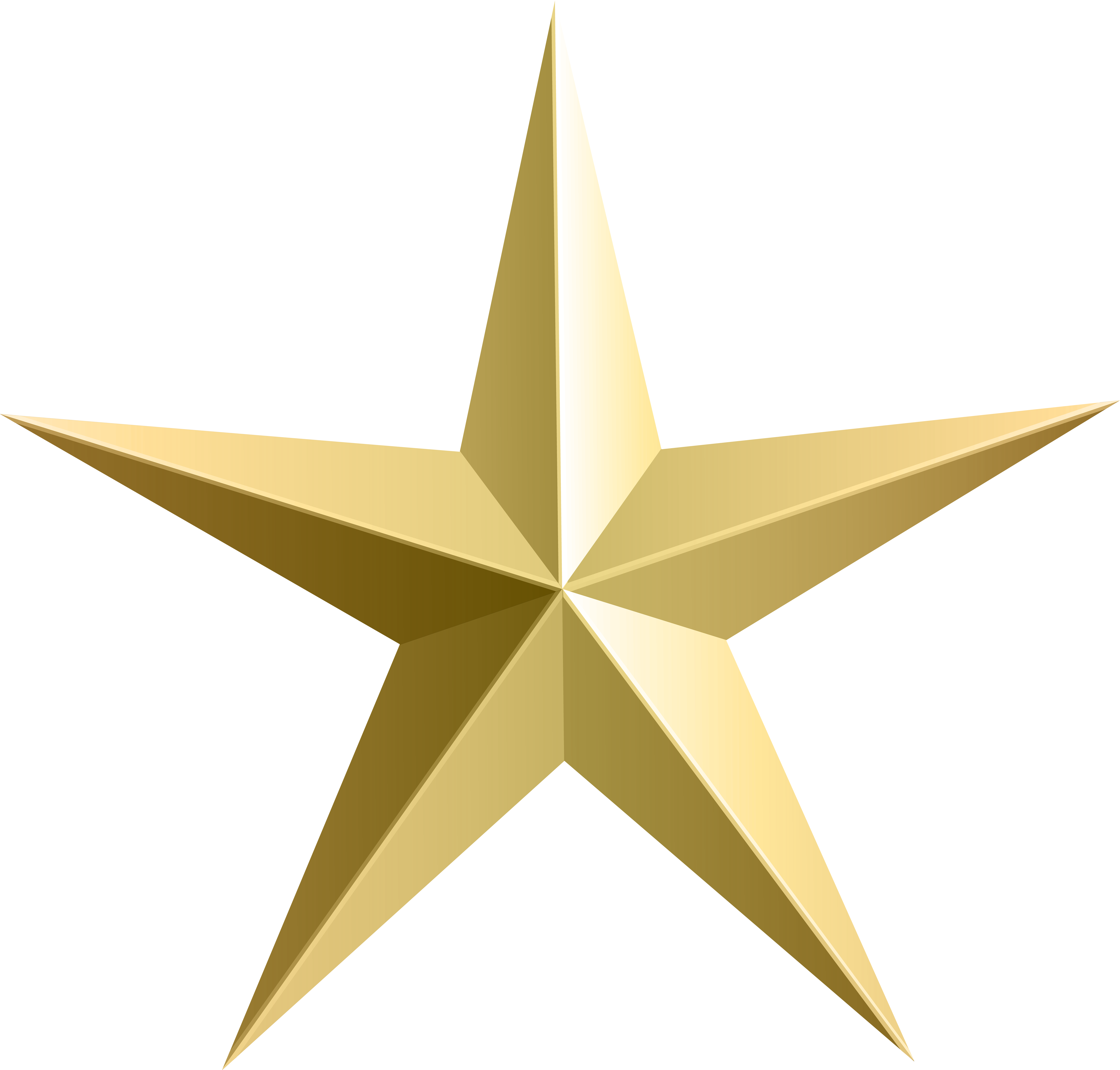 Gold Star Transparent Clip Art - Gold Star Transparent Clip Art (8000x7638)