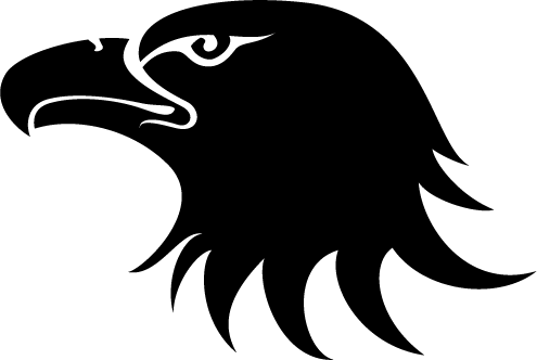 Eagles Logo Transparent Clipart - Eagle Logo With Blue Background (495x332)