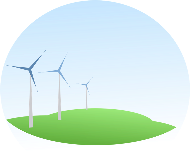 Wind Mills - Solar Energy Clipart Transparent (763x720)