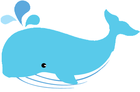 Whale Clipart Free Clip Art - Mom And Baby Whale Clipart (600x512)