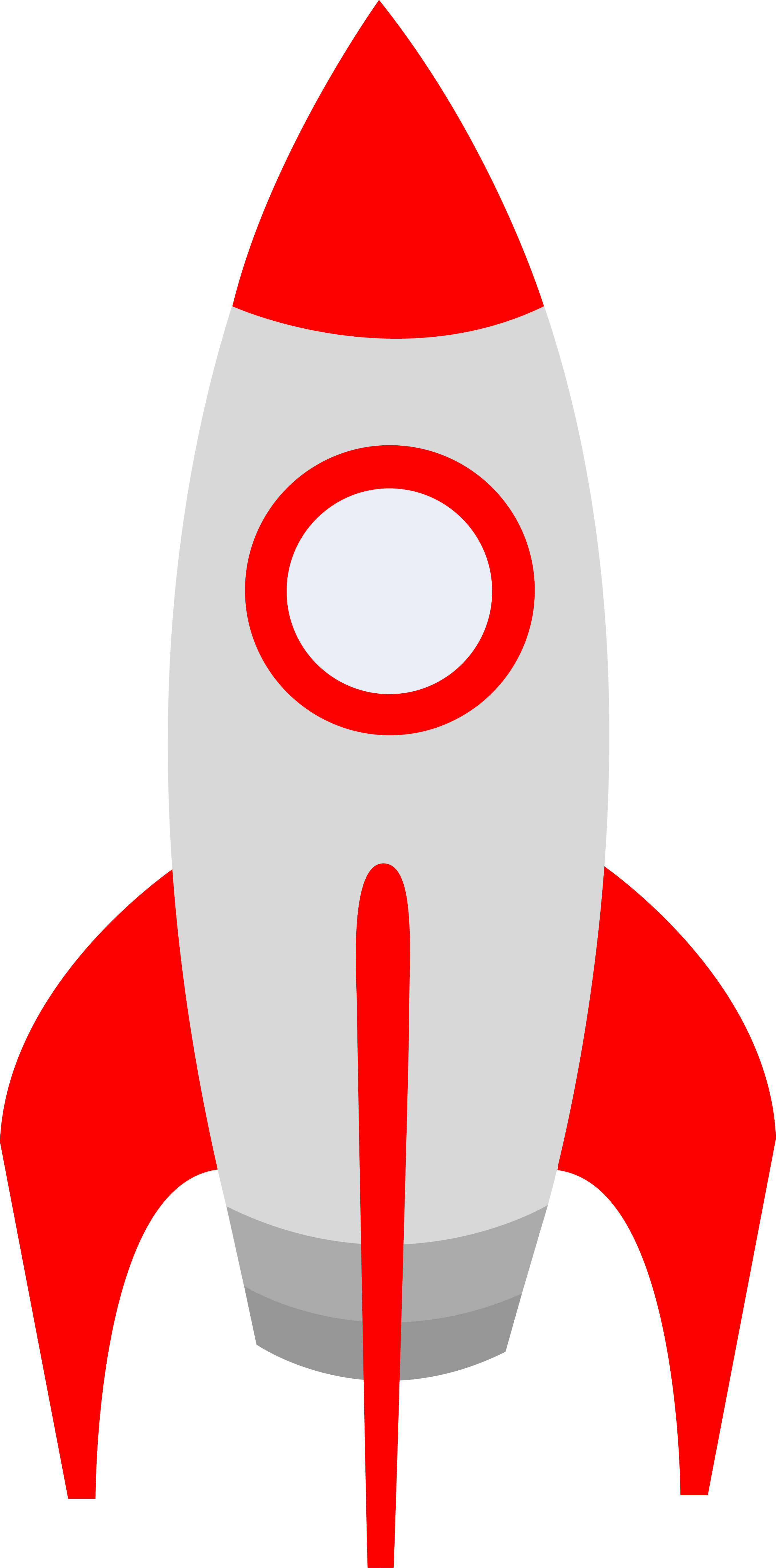 Rocket Clipart Transparent Background - Rocket Clipart Png (2716x5482)