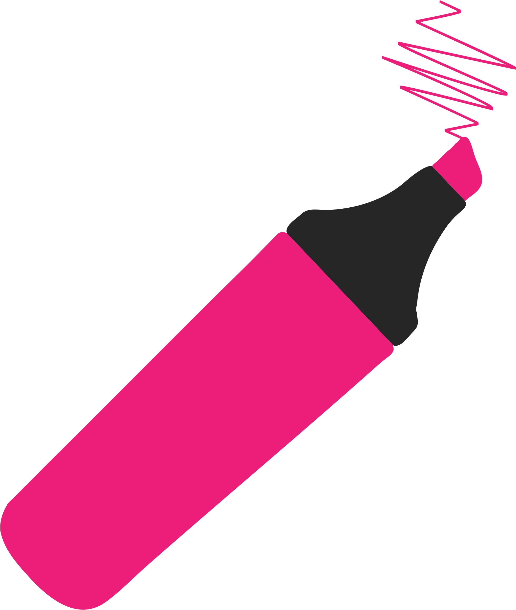 Highlighter Pen Clipart - Highlighter Clipart (1958x2312)
