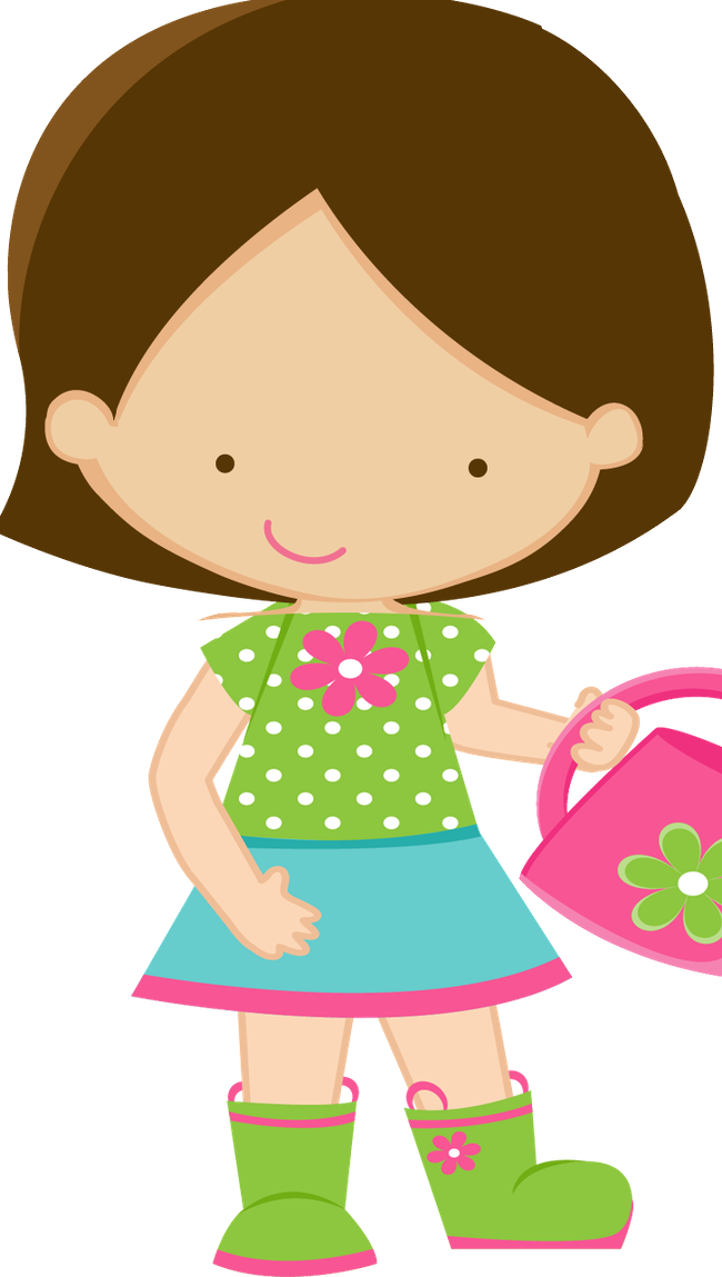 School Clipart, Girl Clipart, Sticker Ideas, Clip Art, - Menina Clipart (650x1149)