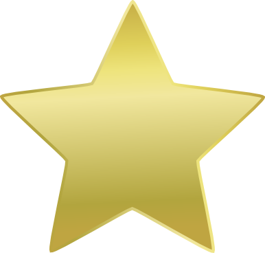 Clipart Gold Star - Gold Star Clipart Png (386x368)