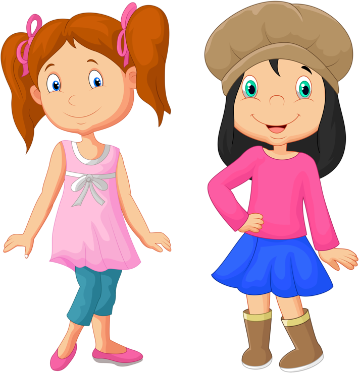 Two cartoon. Мультяшная девочка. Девочка мультяшка. Две девочки мультяшные. Рисунки для девочек.