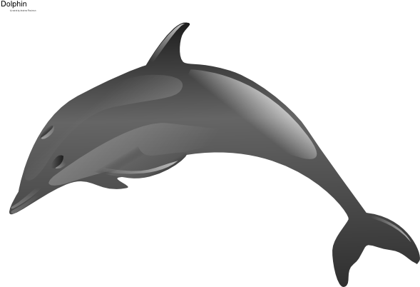 Dolphin Clip Art At Clker - Dolphin J (600x401)