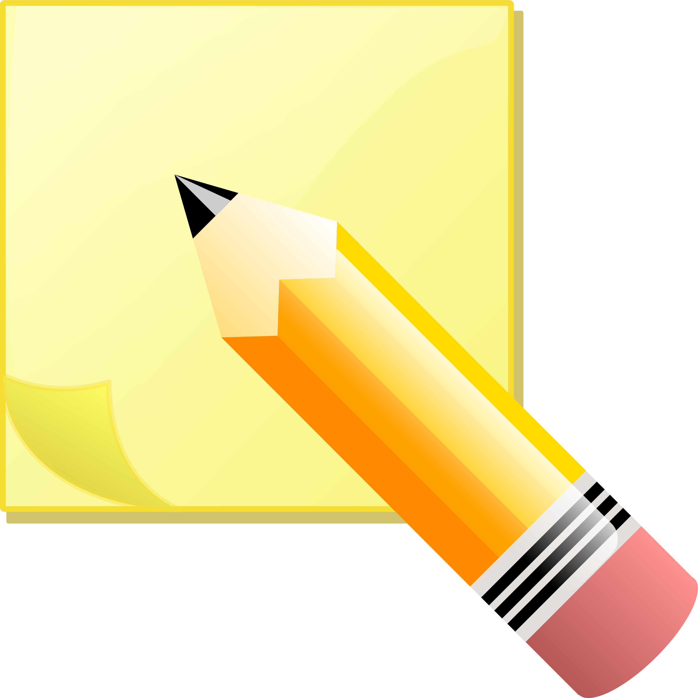 Pencil Clip Art 21, Buy Clip Art - Write On A Post It Note (2400x2400)