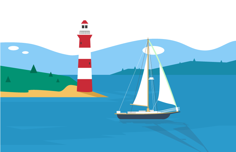 Sailboat Sailing Clip Art - Blaues Segelboot-u. Papierserviette (800x800)