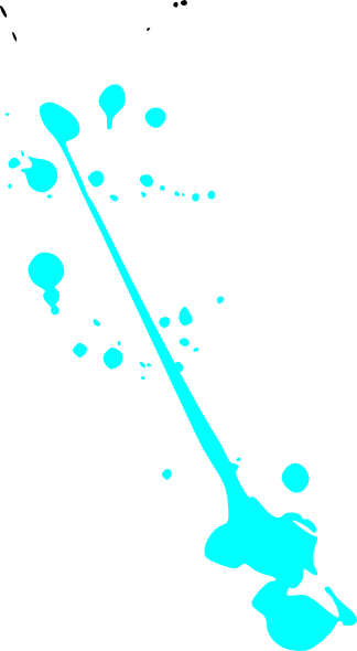 Blue Paint Splatter Clip Art At Clker Com Vector Clip - Neon Paint Splatter Png (324x590)