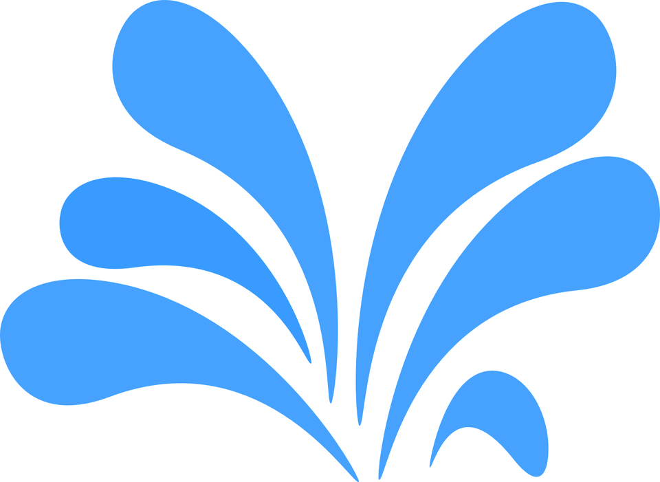 Water Drop Splash Clipart Transparent - Clip Art Water Splash (960x701)