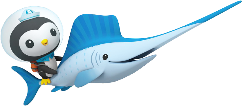 Sperm Whale Clipart Octonauts - P. City The Octonauts Giant Wall Decals (853x385)