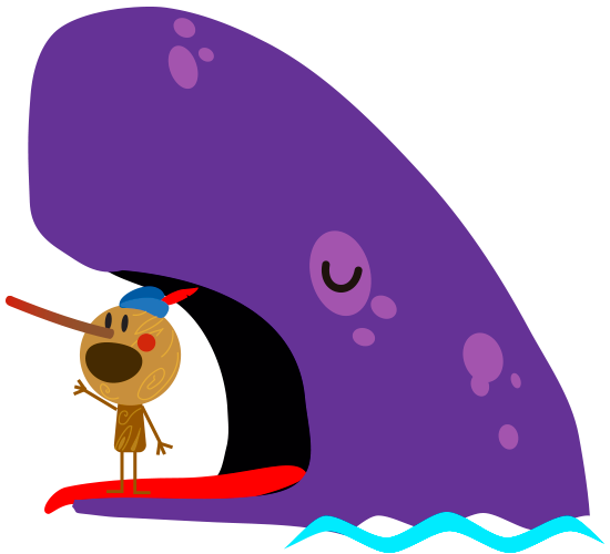 Pinocho Y Ballena - Pinocho (550x500)