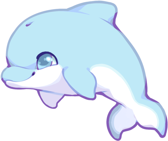 Cute Dolphin By Kakiwa On Deviantart - Cute Dolphin By Kakiwa On Deviantart (600x600)