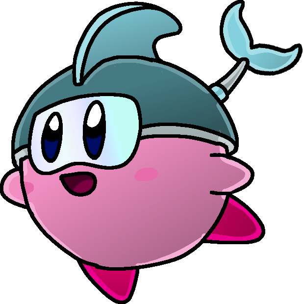 On Land, Dolphin Kirby Has Some Decent Attacks That - Portable Network Graphics (618x620)