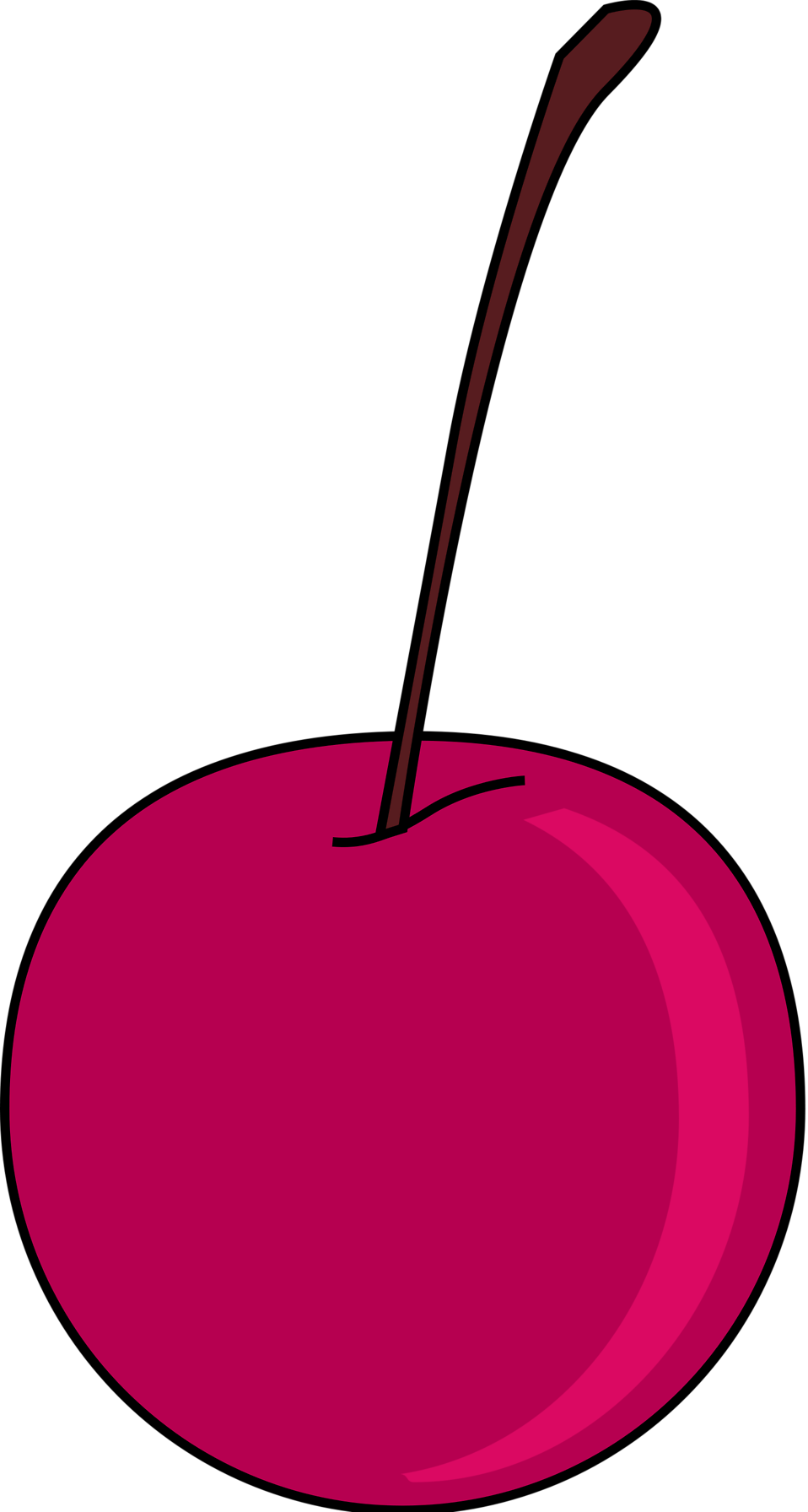 Cherry Free Stock Photo Illustration Of A Cherry - Cereja Vetor (958x1792)
