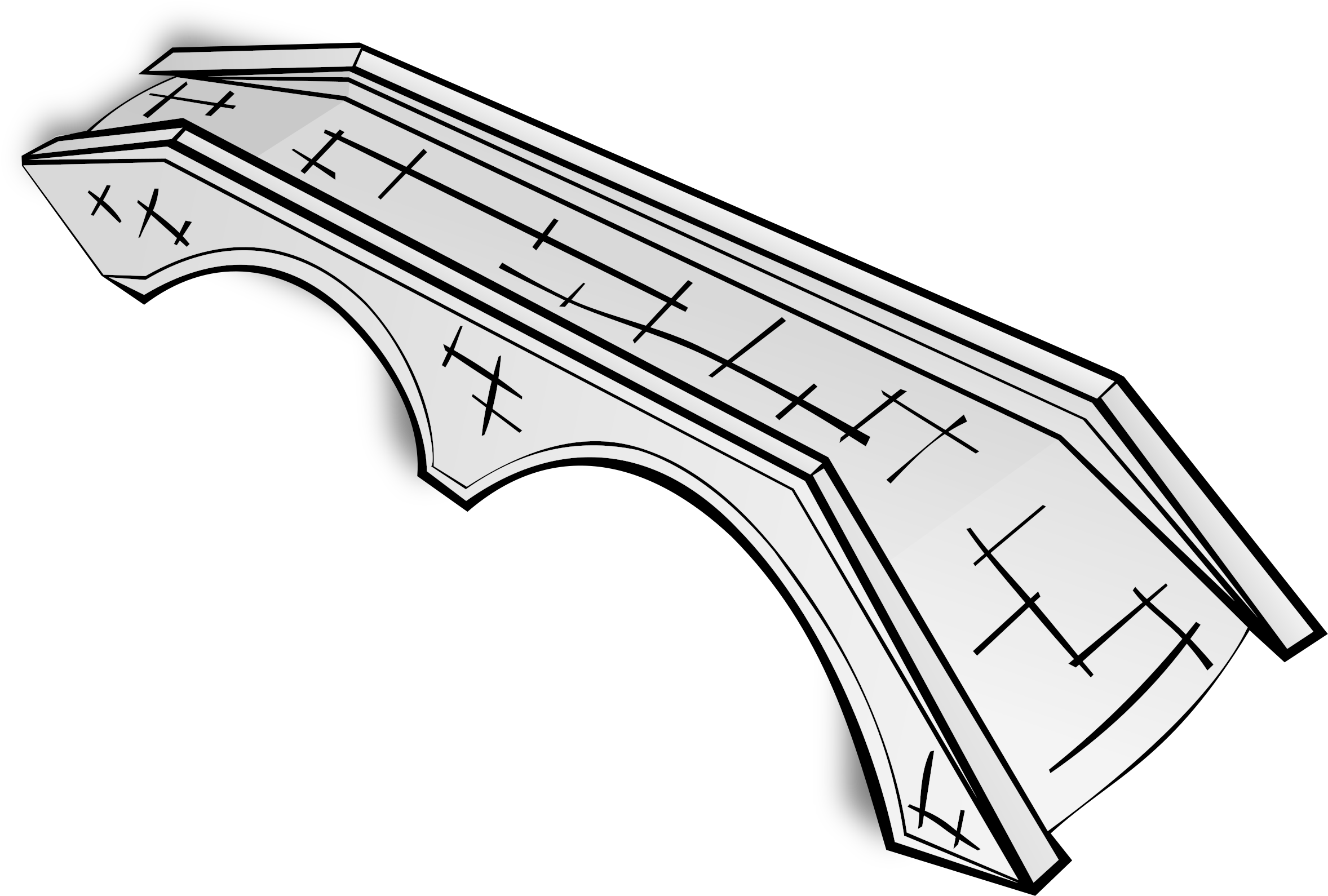 River Clipart Rpg - Bridge Symbol On A Map (2400x2400)